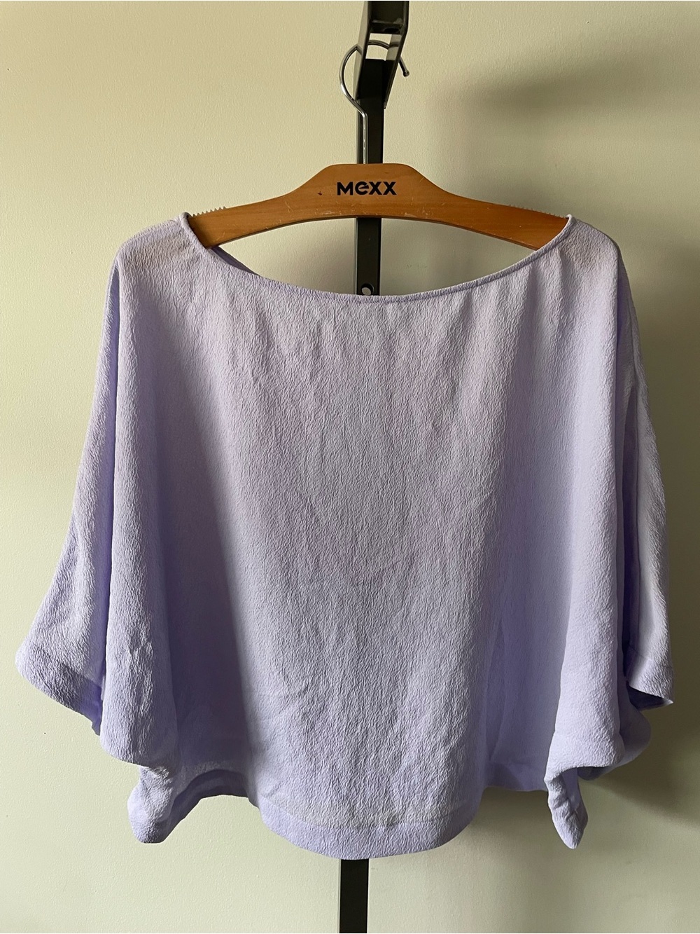 NWT Babaton Blayze Blouse Lagenlook Crepe Lilac Purple Lavendar Oversized - Picture 3 of 7